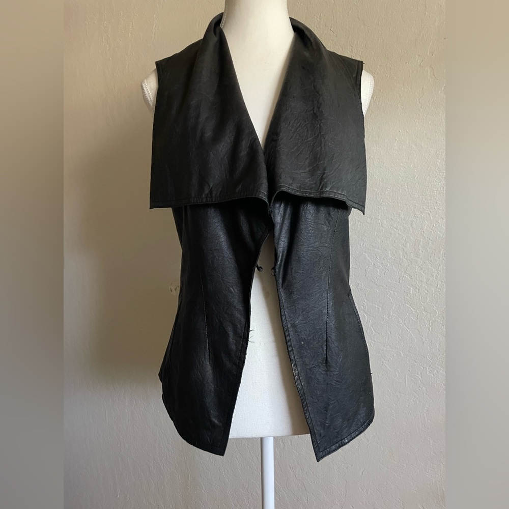 Bebe leather vest